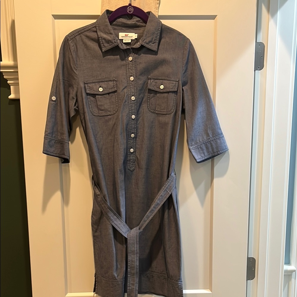 Vineyard Vines Button-Up Shirt Dress